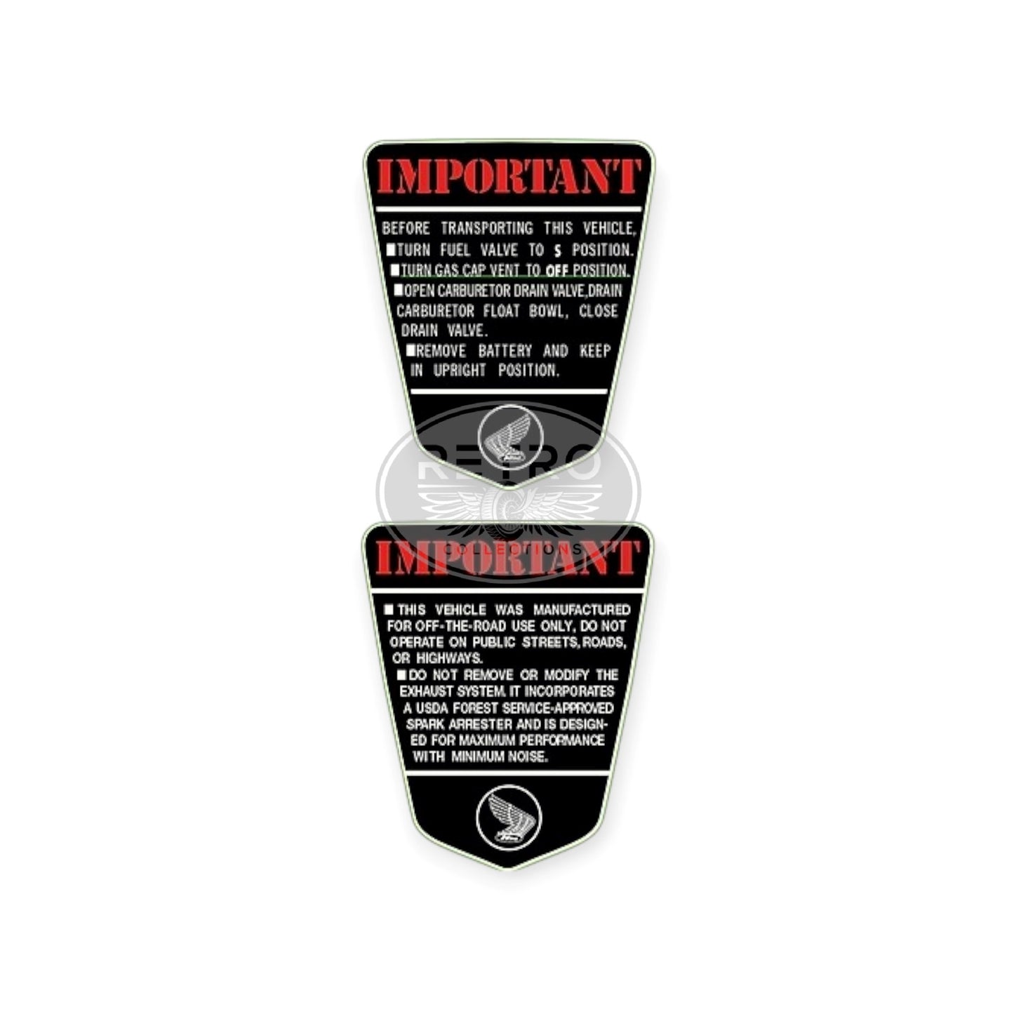 Honda CT70H Side Decal Set