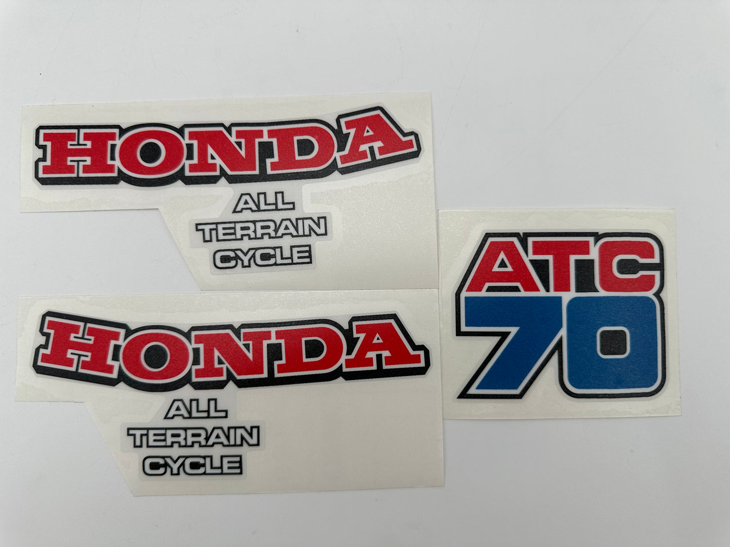 1979 Honda ATC70 Gas Tank and Rear Fender Decal Set