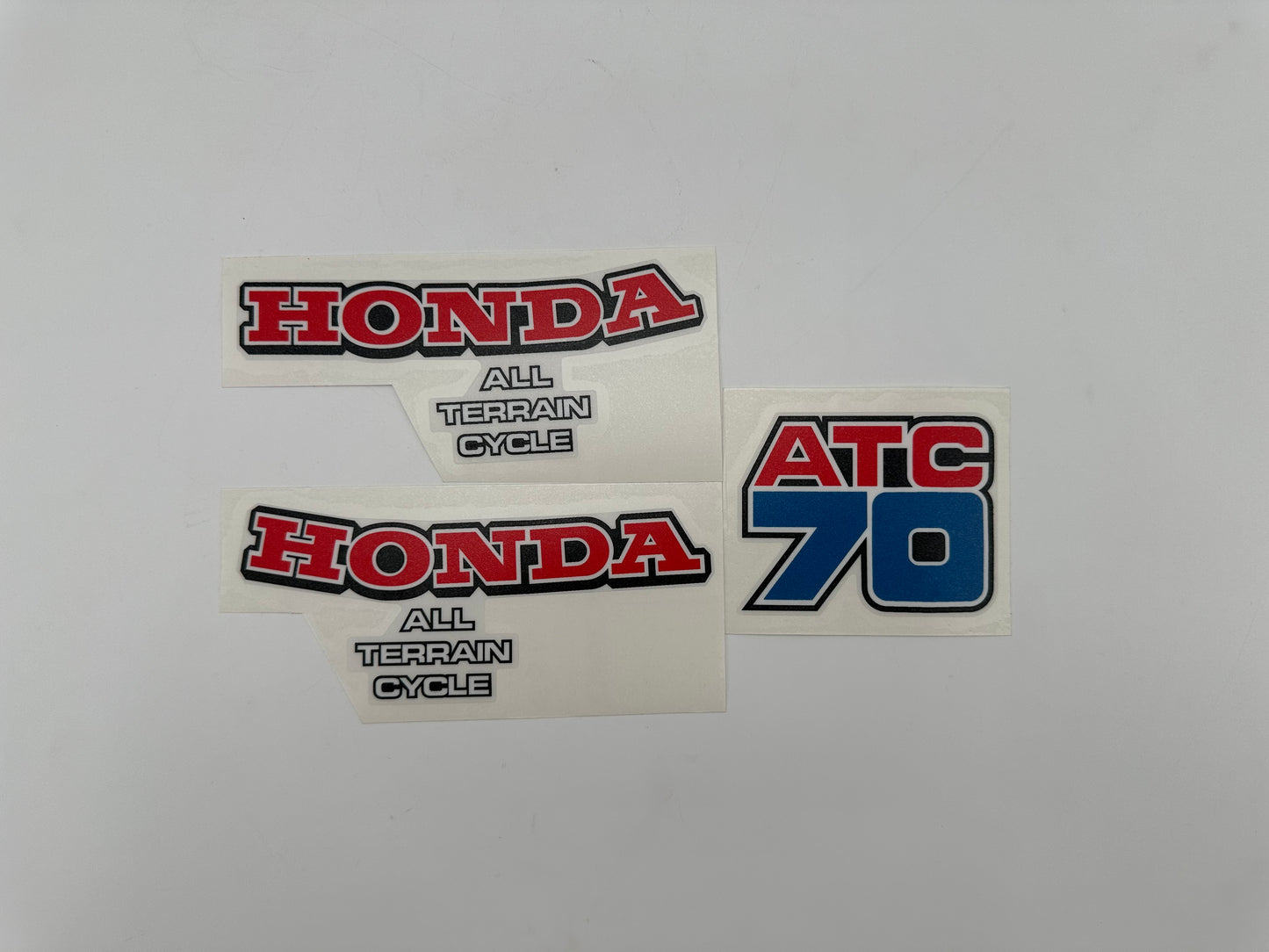 1979 Honda ATC70 Gas Tank and Rear Fender Decal Set