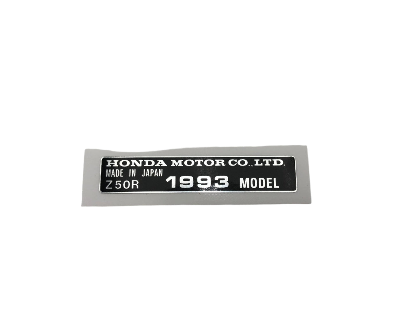 1993 Honda Z50R Frame Year Decal