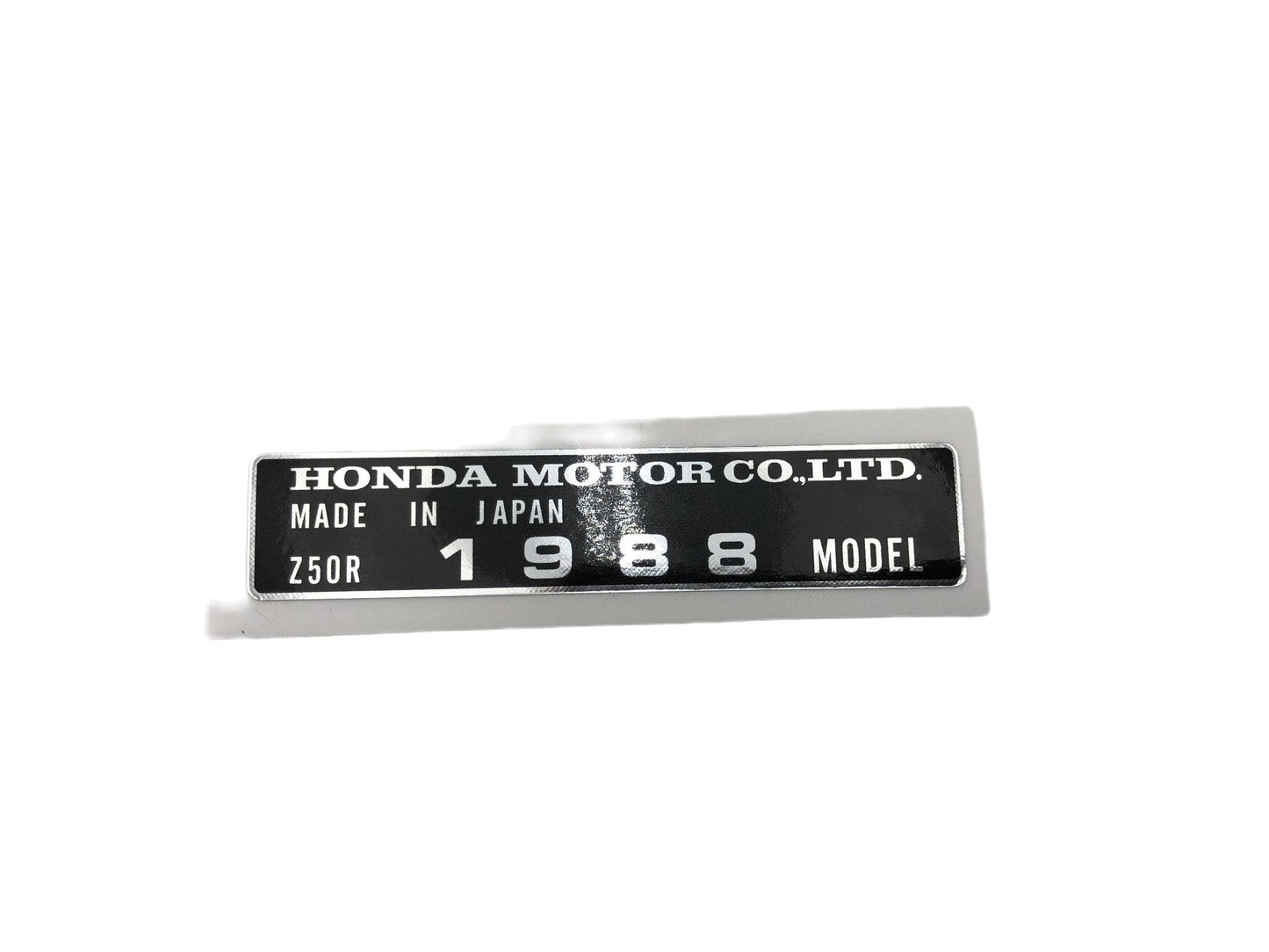 1988 Honda Z50R Frame Year Decal