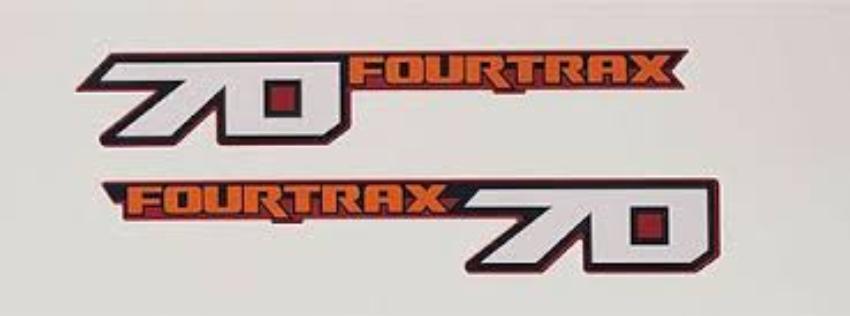 1986 Honda TRX70 FourTrax Side Decal Set